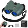 Compact 20x25 Binoculars with Carrying Case, Neck Strap, Lens Covers