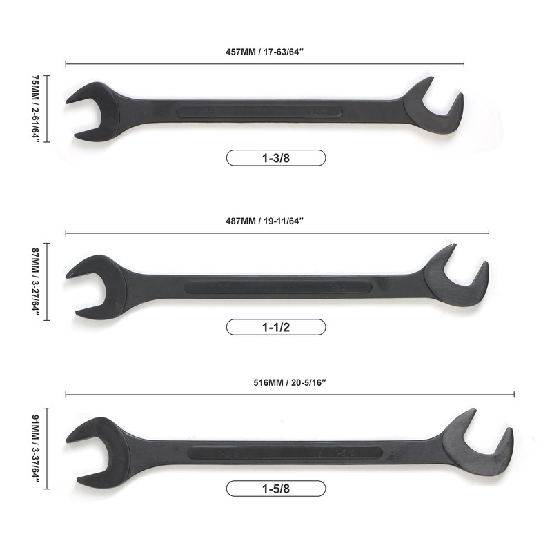 WINMAX TOOLS AUTOMOTIVE 6 Piece SAE Jumbo Angle 1 3/8"