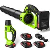 VASG Leaf Blower Cordless, 3 x 21V Batteries & Fast
