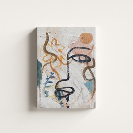 Abstract Face Wall Art Retro Human Face Graffiti Wall Art Matisse Prints Women Face Boho Wall Art Painting Face Line Art Wall Decor Minimalist Artwork Nordic for Living Room Bathroom Bathroom 16x24in