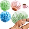 Shoonlo Gorros de Baño 3 Paquetes, Gorra de Baño EVA