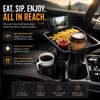 Car Cup Holder Tray for Road Trips – Adjustable Double