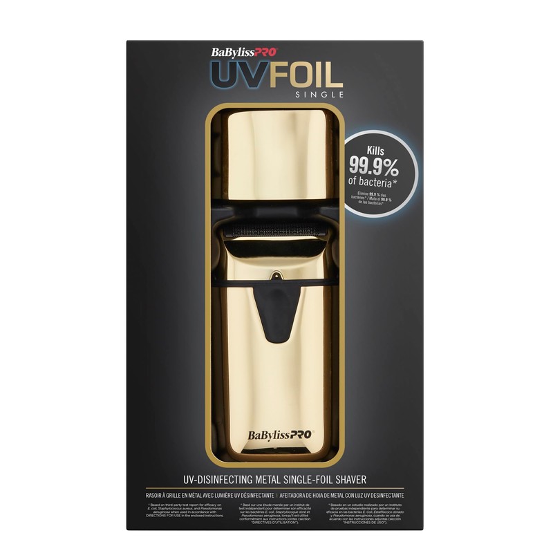BaBylissPRO Gold UV-Disinfecting Single Foil Shaver