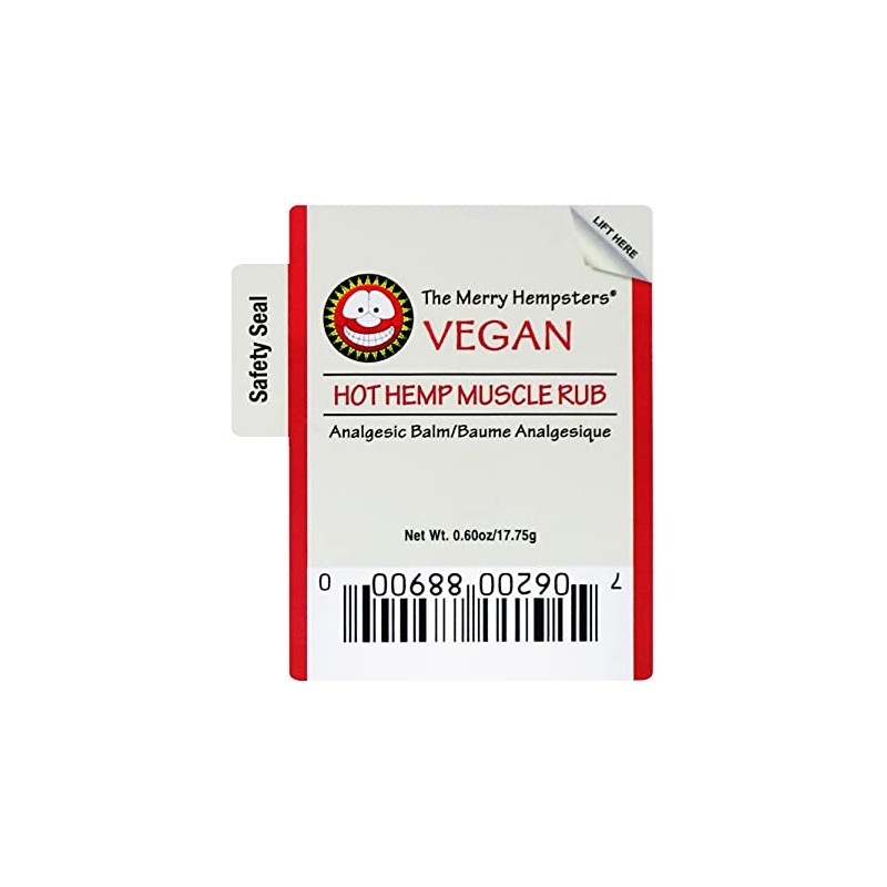 Merry Hempsters Vegan Hot Hemp Muscle Rub Single (2-Pack)