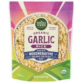 WHOLE FOODS MARKET Organic 90 Second Garlic Rice, 8 OZ