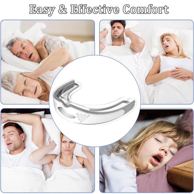wakouter Mouth Guard, Anti-Snoring Mouthpiece, Reusable Mouth Guard for Sleeping,