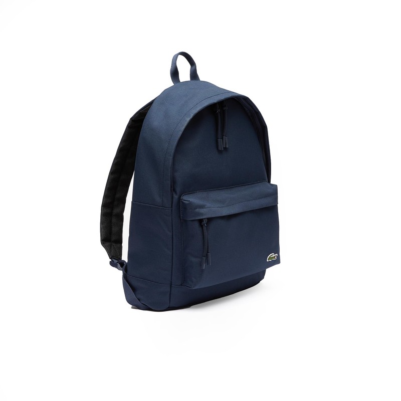 Lacoste Men's Sinpople Monogramme Backpack, Midnight Blue, One Size