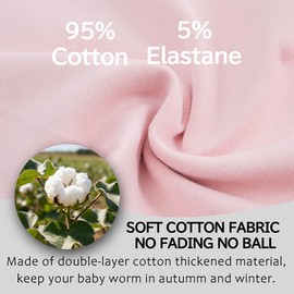 Yemlarey Children's Hat Scarf Set Cotton Baby Hat Girls Boys Hood Warm Beanie Loop Scarf Autumn Winter, lightpink, M