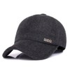 Men's Winter Warm Wool Woolen Tweed Peaked Baseball Cap Hat