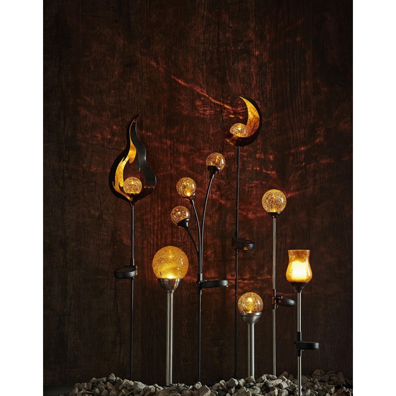 Copy of Star Trading Roma LED Solar Light, Silver/Amber