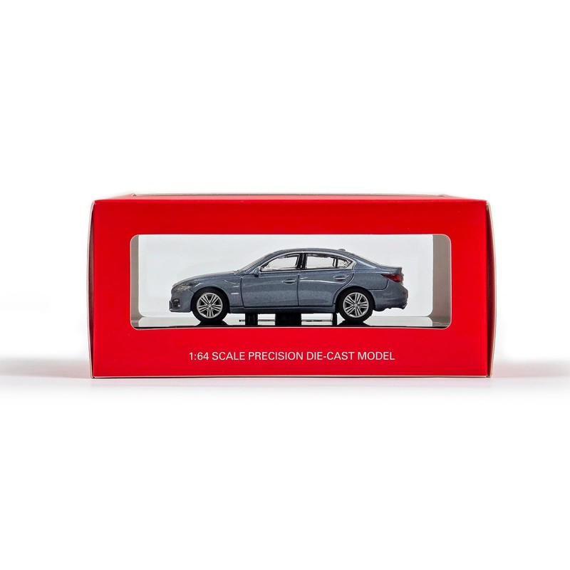 1:64 Scale Infiniti Q50S Blue Diecast Miniature Model Car