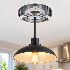 Recessed Can Light Conversion Kit – Adjustable Metal Mounting Hardware for Pendant Lights