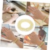 Minkissy 2pcs Chinese Massage Ring Metal Wristband Acupressure Gold Bracelet