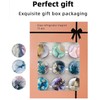 Glass Fridge Magnets, 12Pcs Marble Texture Crystal Refrigerator Glass Magnets