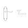 Carlisle Brass - Oakley Scroll Door Handles Lever Latch Set