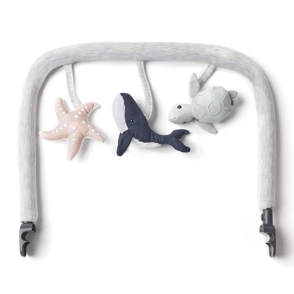 Ergobaby Evolve Bouncer Play Arch, Accessory for The Ergobaby 3-in-1 Baby Bouncer Baby Swing for Newborns from Birth, Ocean Wonders