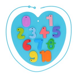 Learning Number Board Toy Educational Silicone Number Puzzle Board for Children Preschool