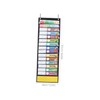 jojofuny Daily Class Schedule Pocket Chart Dual-sided Teacher Organizer Dry-eraser