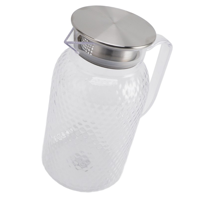 Water Pitcher with Lid and Handle 1500ml Acrylic Heat Resistant