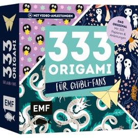 333 Origami – Für Ghibli-Fans – Niedliche Papiere falten: Das Original: Mit Anleitungen und 333 feinen Papieren: Hochwertiges Origami-Papier mit cuten Manga-Motiven