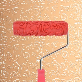 Nichiyo 7'' Texture Roller DIY Decorative Art Pattern Paint Roller Rubber Roller for Walls, Furnitures and Floors Decoration(EG266T)