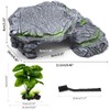 MoonOrange Turtle Basking Platform Kit, Reptile Habitat Hideout, Decorative Resin