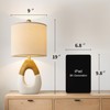 OYEARS Boho Table Lamps Bedroom Living Room Set 2 Small