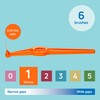 TePe Interdental Brush Angle, Orange, 0.45mm/ISO 1, 6pcs, Interspace Cleaning,