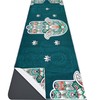 Yoga Mat Towel with Corner Pockets - Microfiber Yoga Towels