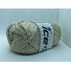 Cream with Gold Metallic Accent Polyester Macrame Cord - 100