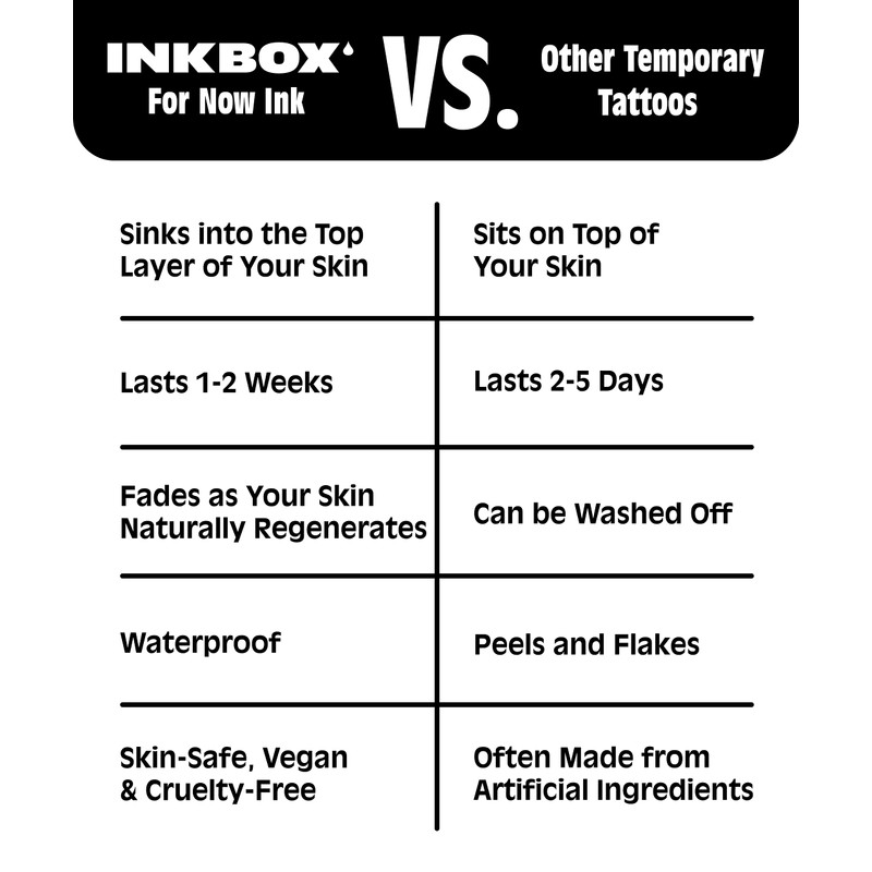 Inkbox Temporary Tattoos, Semi-Permanent Tattoo, One Premium Easy Long Lasting,