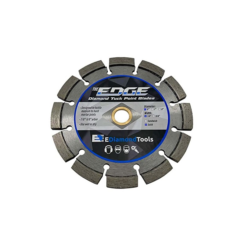 6" Diamond Tuck Point Blade for Mortar Joint Removal, Single
