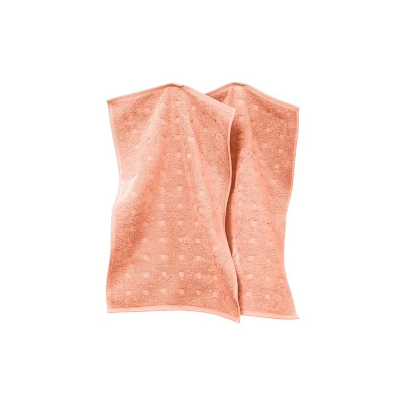 Möve Quadretti Terry Guest Towel 30 x 50 cm Apricot