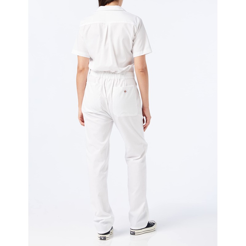 Dickies Women's Flex Temp-iQ™ Short Sleeve Coveralls, White, Medium
