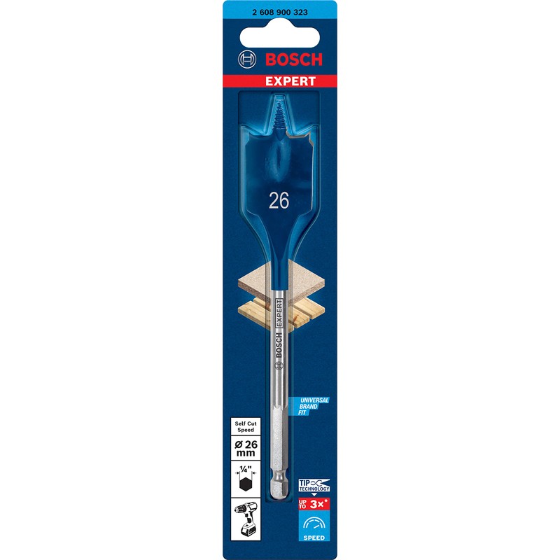 Bosch Professional 1 x Expert SelfCut Speed Flat Milling Drill