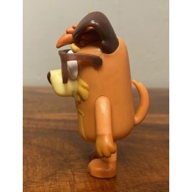 Moose Enterprise NEW Bluey Joff Bush the Busker Toy Figure Musician Brown Dog with Glasses Dance