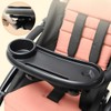 BRA-VORA Stroller Plate Black Stroller Table Bottle Drink Holder Baby
