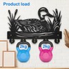 MAYJOYDIY Wooden Wild Duck Reed Coat Hooks Mallard Duck Reeds