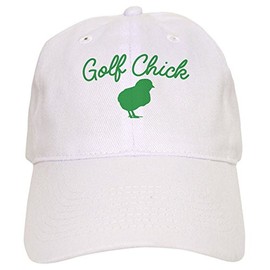 CafePress Golf Chick Cap Unique Adjustable Baseball Hat White