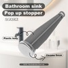 2pcs Bathroom Sink Pop Up Stoppers, Chrome Plug Bathroom Sink