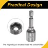 WorkBless 1/4" Quick-Change Hex Shank 10mm Magnetic Nut Driver Bit,