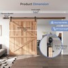 EaseLife 12 FT Heavy Duty Sliding Barn Door Hardware Track