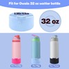 2PCS Bow Water Bottle Boot for Owala 24oz/32oz, Bling Silicone