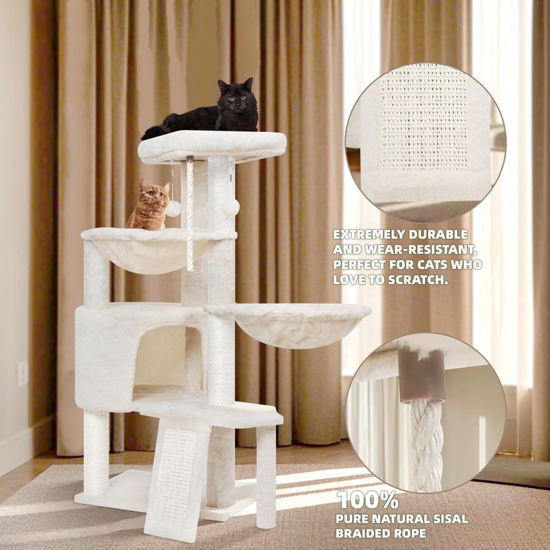 Wang Xin Three Layer Cat Tree with Cat Condo Scratch