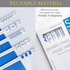 Chopsticks Reusable Dishwasher Safe 5PC Blue Porcelain Chopsticks Hepburn Style,High-grade