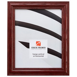 Craig Frames 440CH 8 by 10-Inch Picture Frame, Wood Grain Finish, 1.265-Inch Wide, Cherry Red