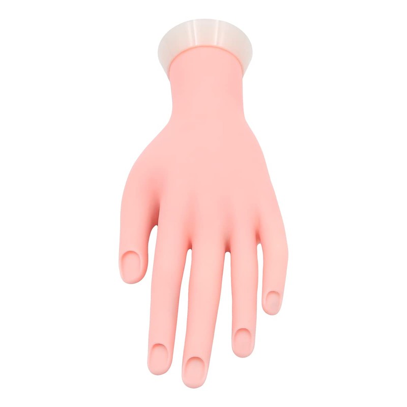Tiardey Manicure Practical Flexible Bendable Mannequin Rubber Hand for Fake