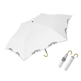 Akinoyama Folding Umbrella, Ultra Lightweight, 6.2 - 6.9 oz (174 - 194 g), UV Protection, Light Blocking, Heat Blocking, Parasol and Rain Umbrella, Elegant and Cute, For Women, Suitable for Commuting