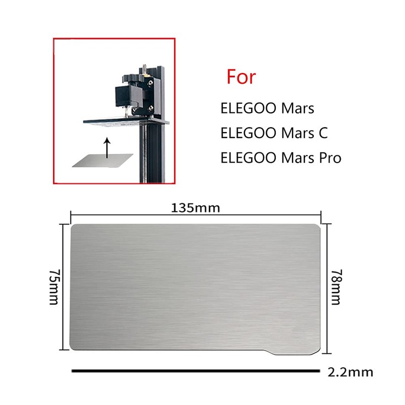 Cregrant3D Mars Series Upgraded Platform 2 Pack, Resin Magnetic Flexible