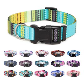 Suredoo Dog Collar, Adjustable, Soft and Comfortable, Nylon, for Small / Medium / Large Dogs, Puppies, Cats (S, Yellow)